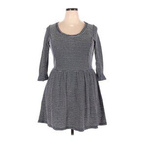 maison jules Dress XXL Knit Fit Flare Striped B&W